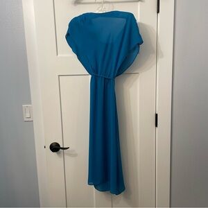 Vintage Elegant Blue Women's Dress